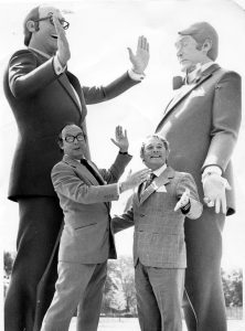 Morecambe and Wise statue Battersea Park