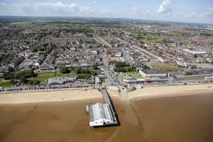 Cleethorpes Pier air view